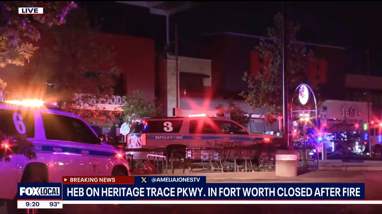 H-E-B in Fort Worth closed after catching fire